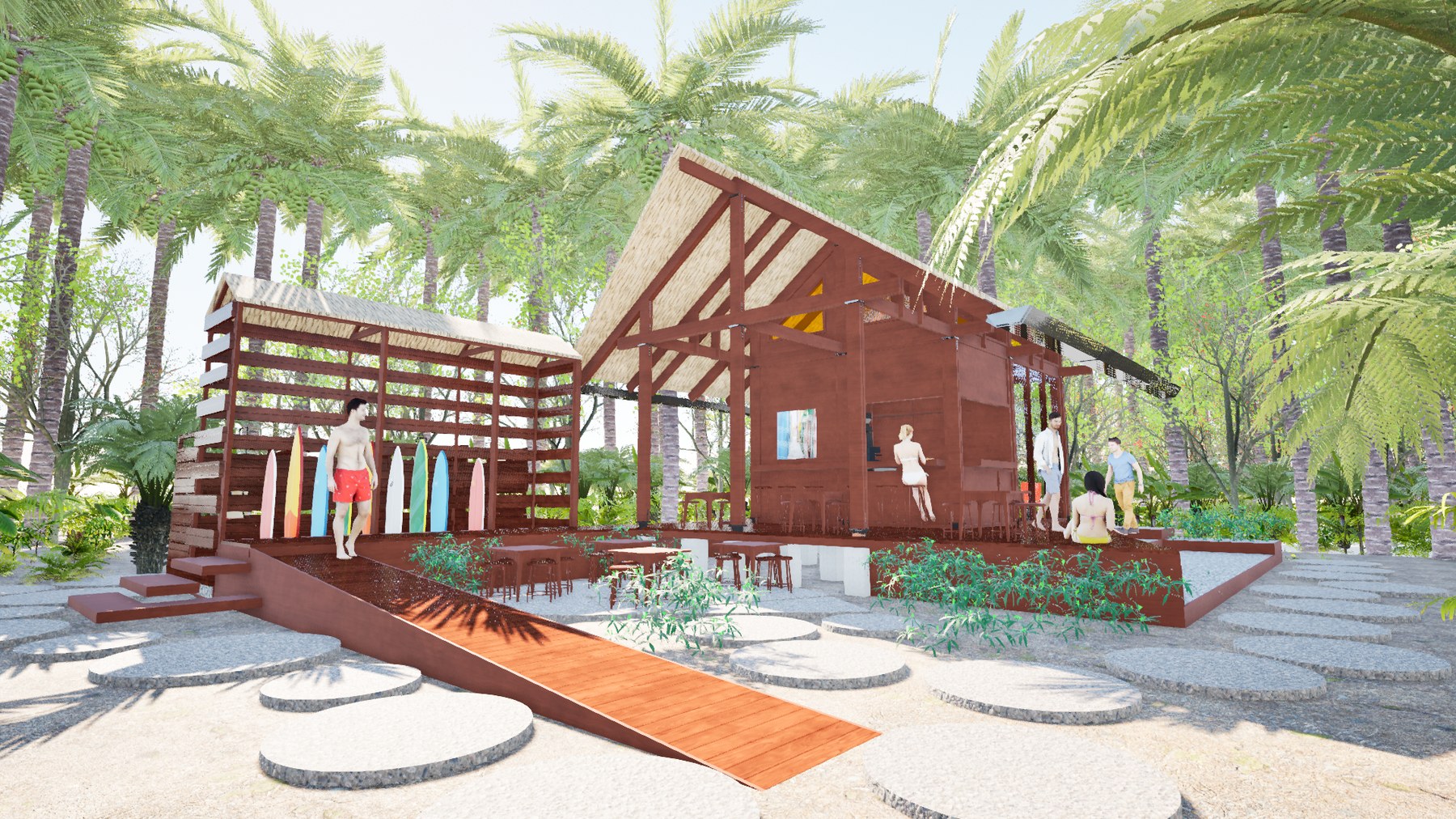 Guanavista Surf Café rendering 1